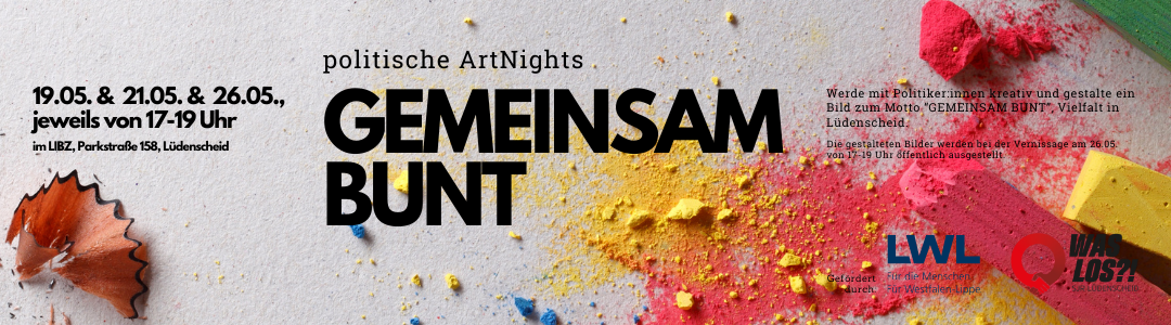 Gemeinsam BUNT – politische ArtNights