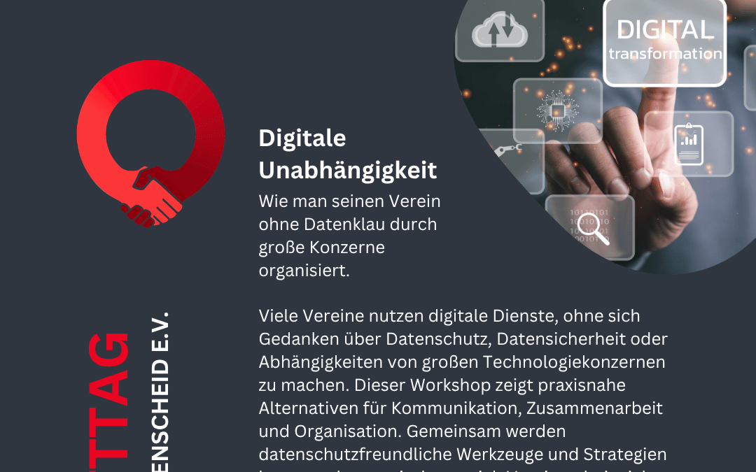 Werkstatttag: Digitale Unabhängigkeit